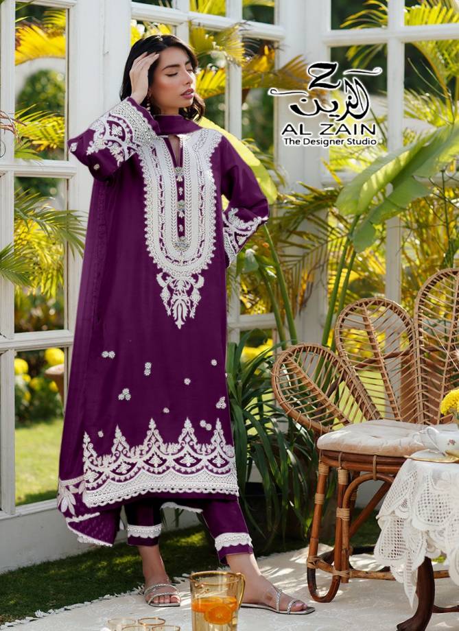 Al Zain 272702 Fancy Party Wear Heavy Georgette Ready Made Collection